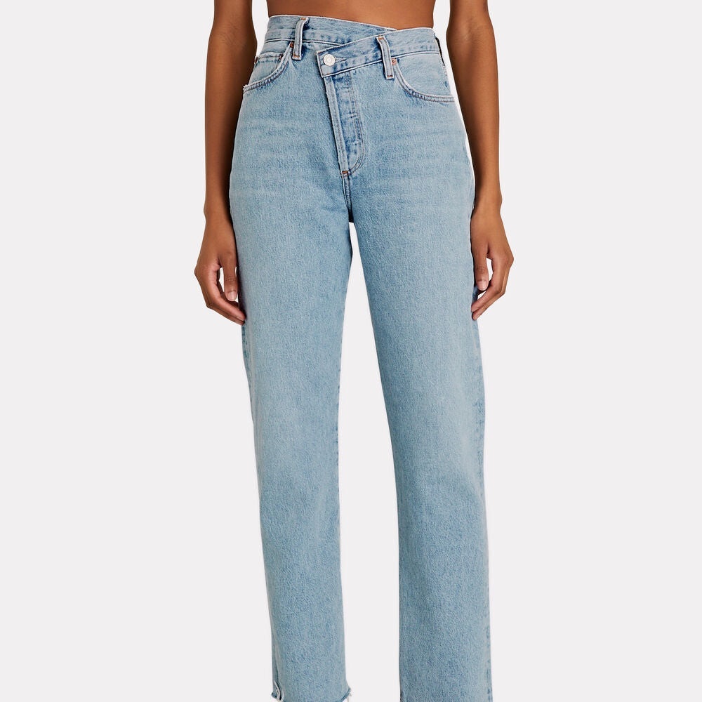 Zara Light Blue Straight Leg Jeans